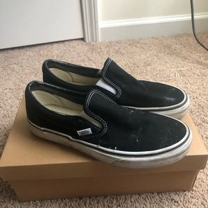 Black Old Skool Vans Size 9